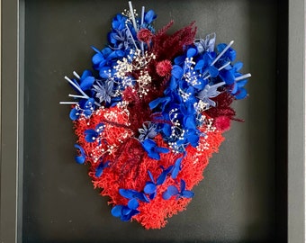Anatomoss Heart Wall Art | Preserved Moss & Dried Flowers