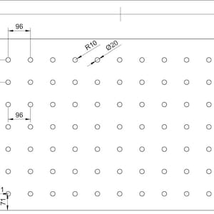 Customizable Festool MFT/ MFT3 Style Workbench Top. Digital PDF, Fusion360. Parametric Design.