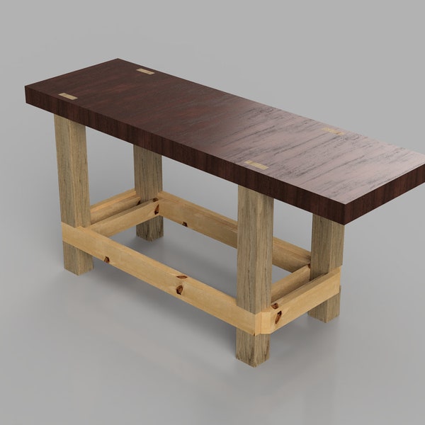 Customizable Workbench. Fusion360 Parametric Design. STL, DXF, dwg, f3d, Pdf and Skp files included.