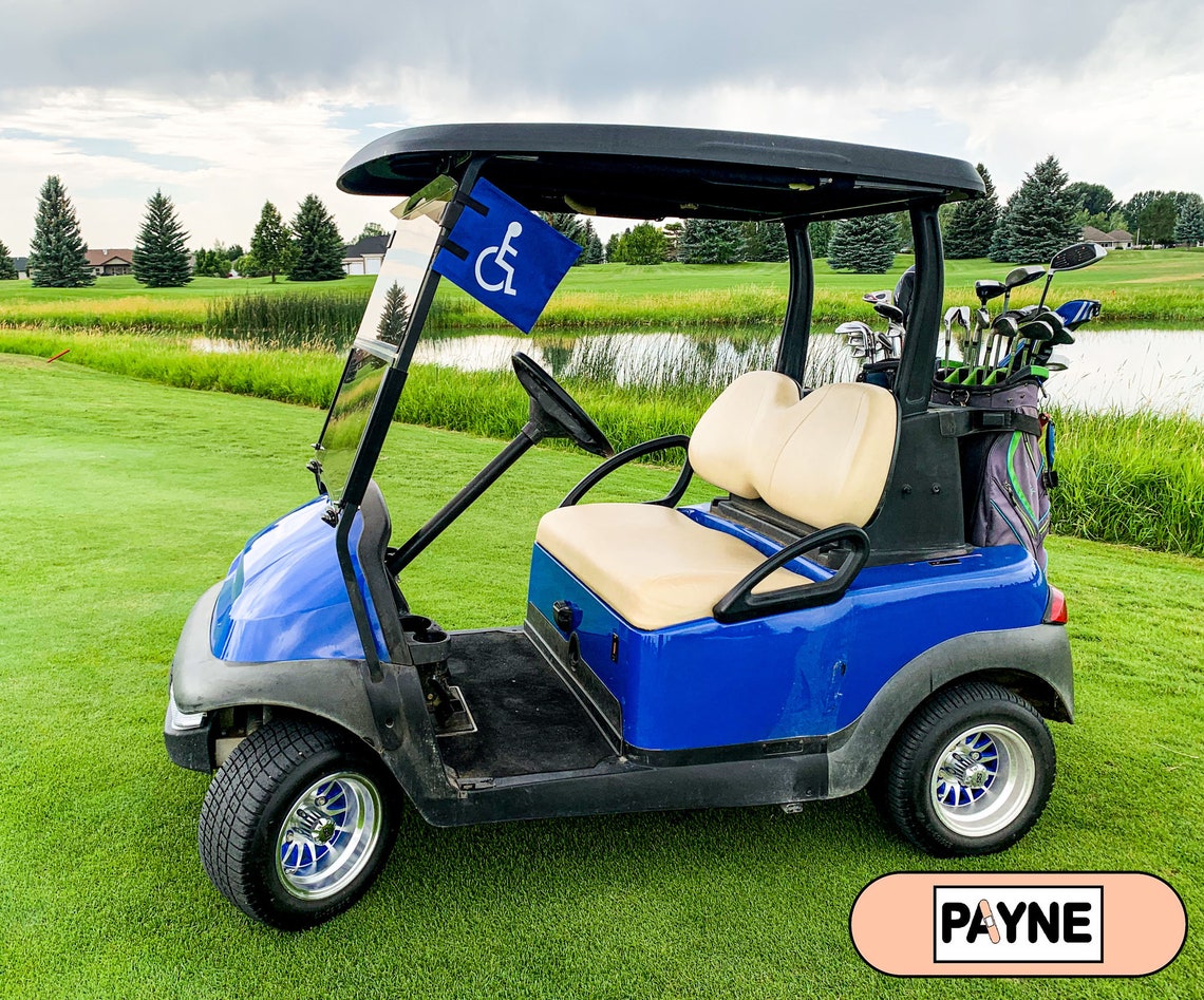 Handicap Flag for Golf Cart 6in.x9in. by Payne Free Products Etsy