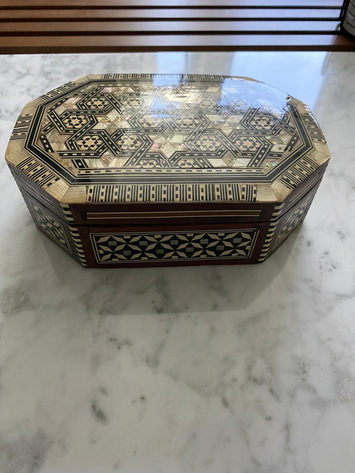 Handmade Bone Inlay Jewelry Box Etsy