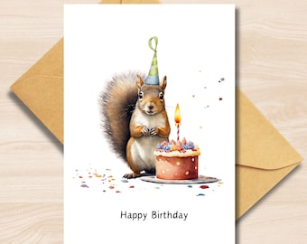 Biglietto di auguri di buon compleanno con simpatici gatti con cappelli: animale domestico moderno, design in rilievo con lamina d'oro, prodotto nel Regno Unito, spedizione gratuita. - Italia