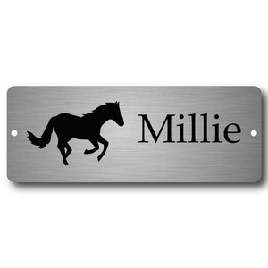 Personalised Stable Door Sign, Horse/Pony Name Plate, 20 x 7.5 cm Plaque