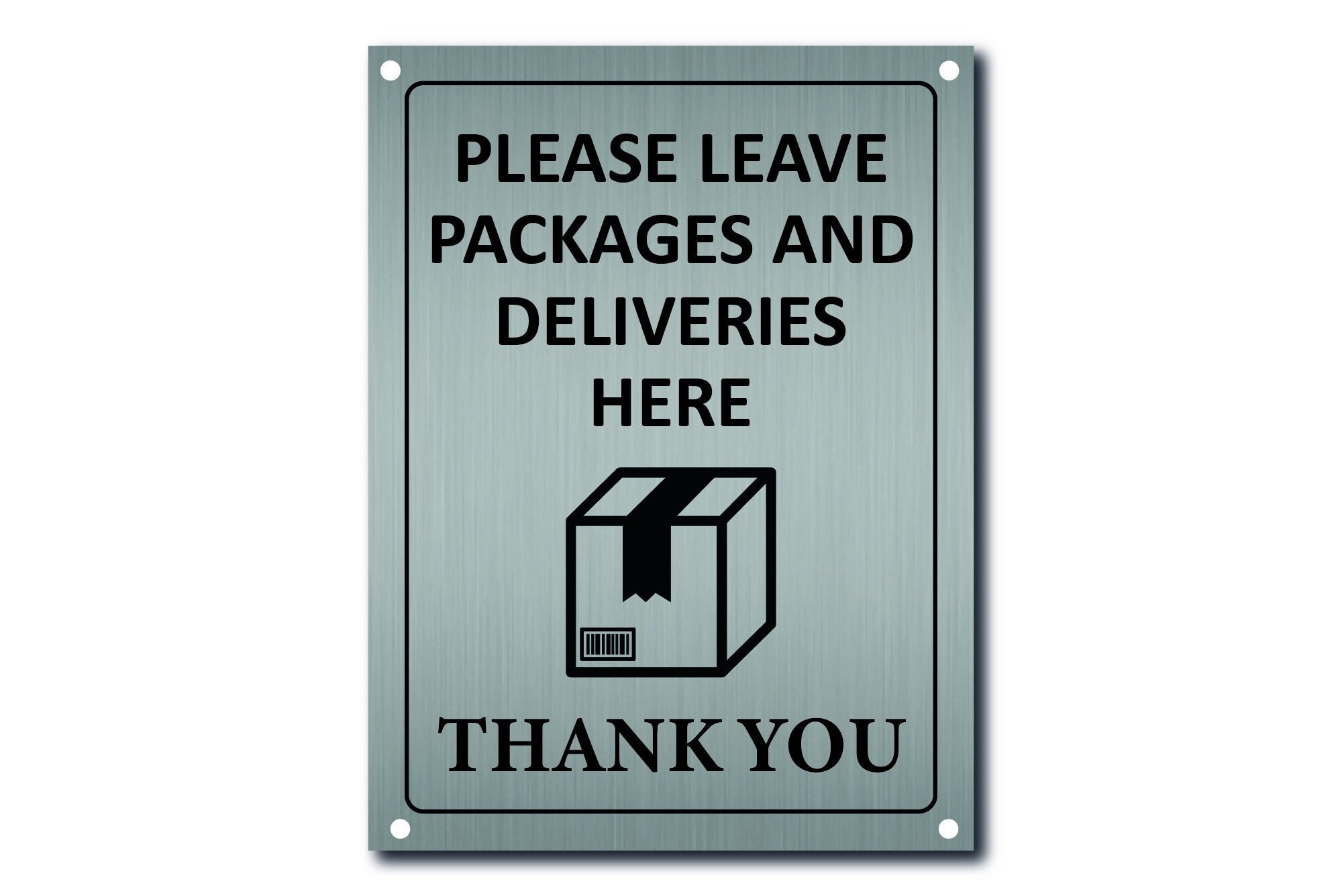 P061 Please Leave Letters Parcels In PARCEL BOX Plastic PVC Plaque Sign ...