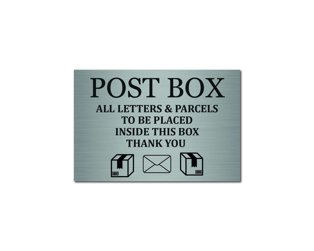Metal Post Box Sign - Durable Aluminum Plaque 15 X 10 Cm UK MADE - Etsy UK