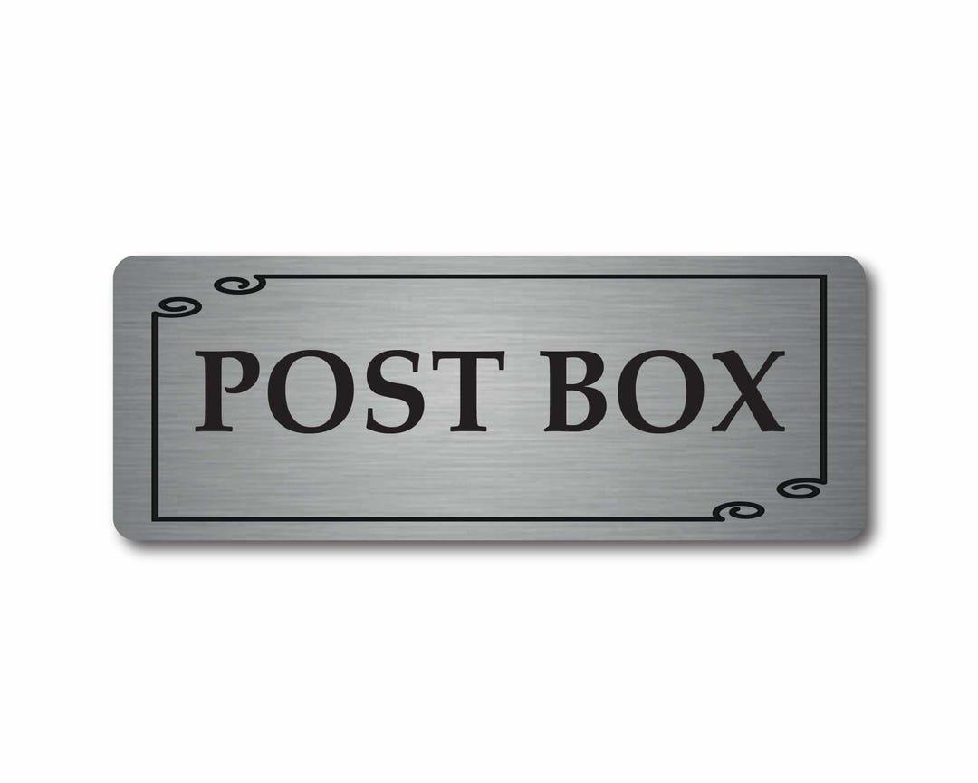 Metal Post Box Sign - Durable Aluminum Plaque 20 X 7.5 Cm UK MADE - Etsy UK