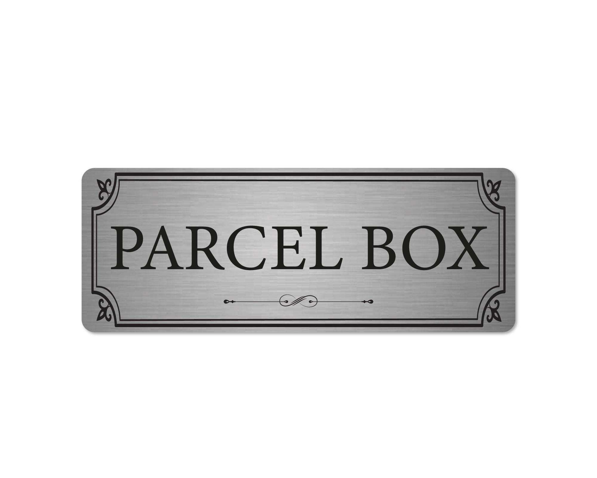 Metal Aluminum Parcel Box Sign - 20cm X 7.5cm X 0.5mm - Etsy UK