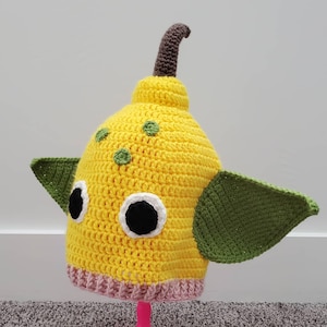 CROCHET PATTERN - Flycatcher Slouchy Hat - Weepinbell Hat - Pokemon Hat - Crochet Hat - Child to Large Adult Sizes