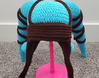 WZÓR NA SZYDEŁKO - Czapka Rycerza Międzygwiezdnego - Czapka Jedi Twi'lek - Czapka Gwiezdnych Wojen - Czapka szydełkowana - Rozmiary od dziecięcego do dużego dorosłego