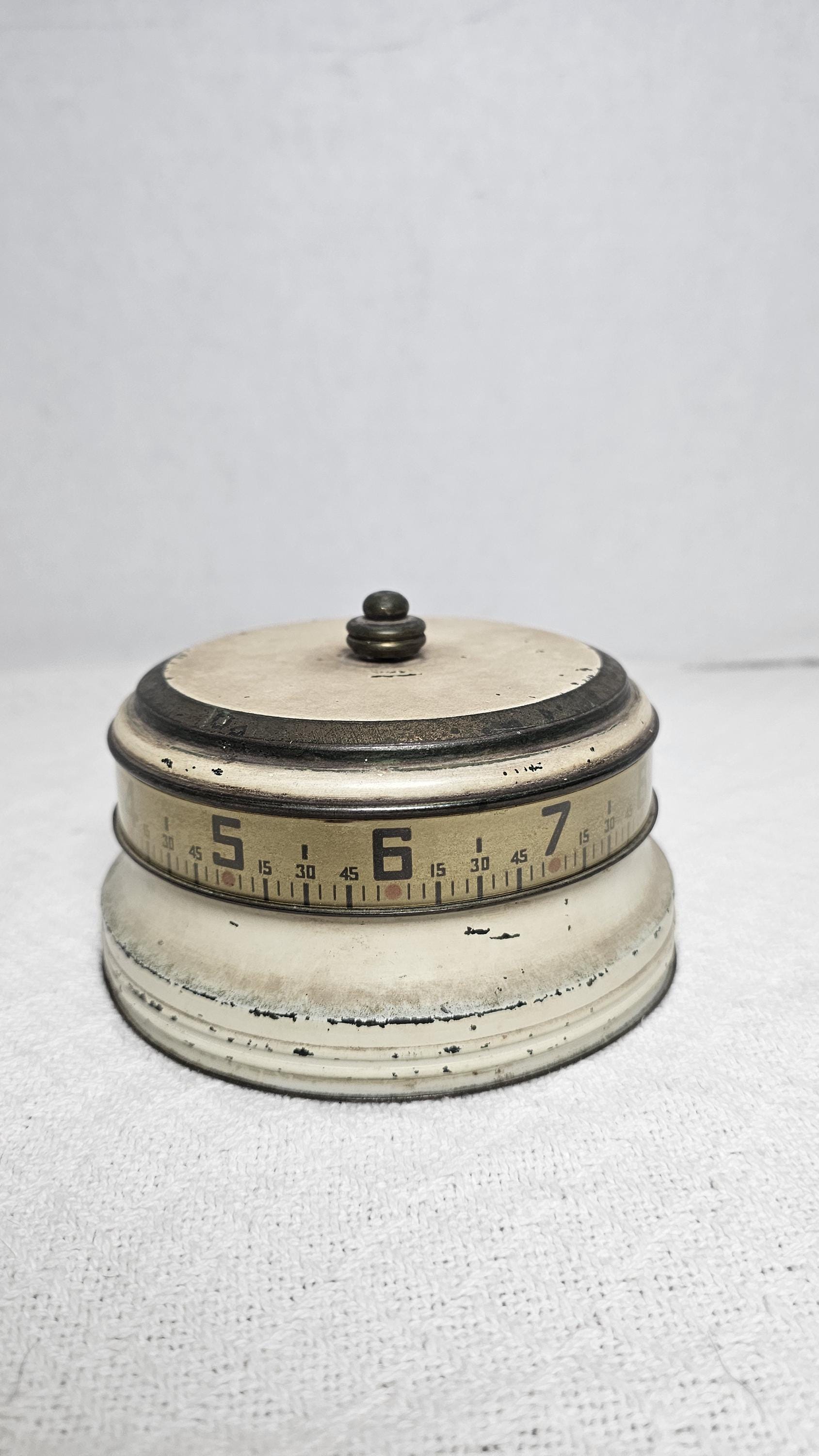 This is Vintage Lux Mystery Rotary Tape Measure Clock - Etsy