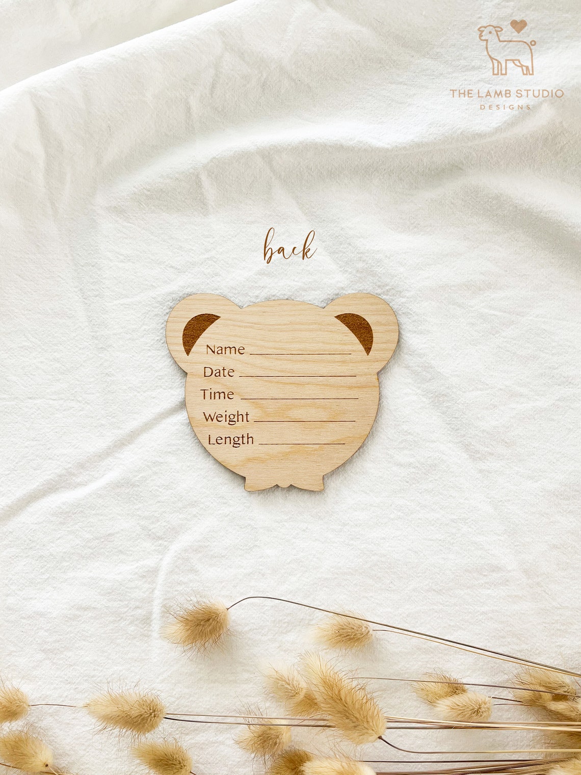 Teddy Bear Milestone Cards | Wooden Hello World | Baby Shower Gift ...