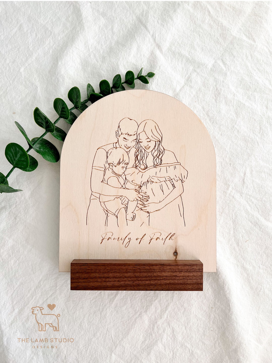 Father Figure Sign Personalized Illustration Sign | Father’s Day Gift | Baby Kids Photo to ...