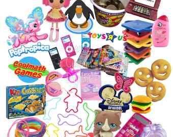 2000s Nostalgia PNG: Y2K Throwback Clipart (Digital Download)