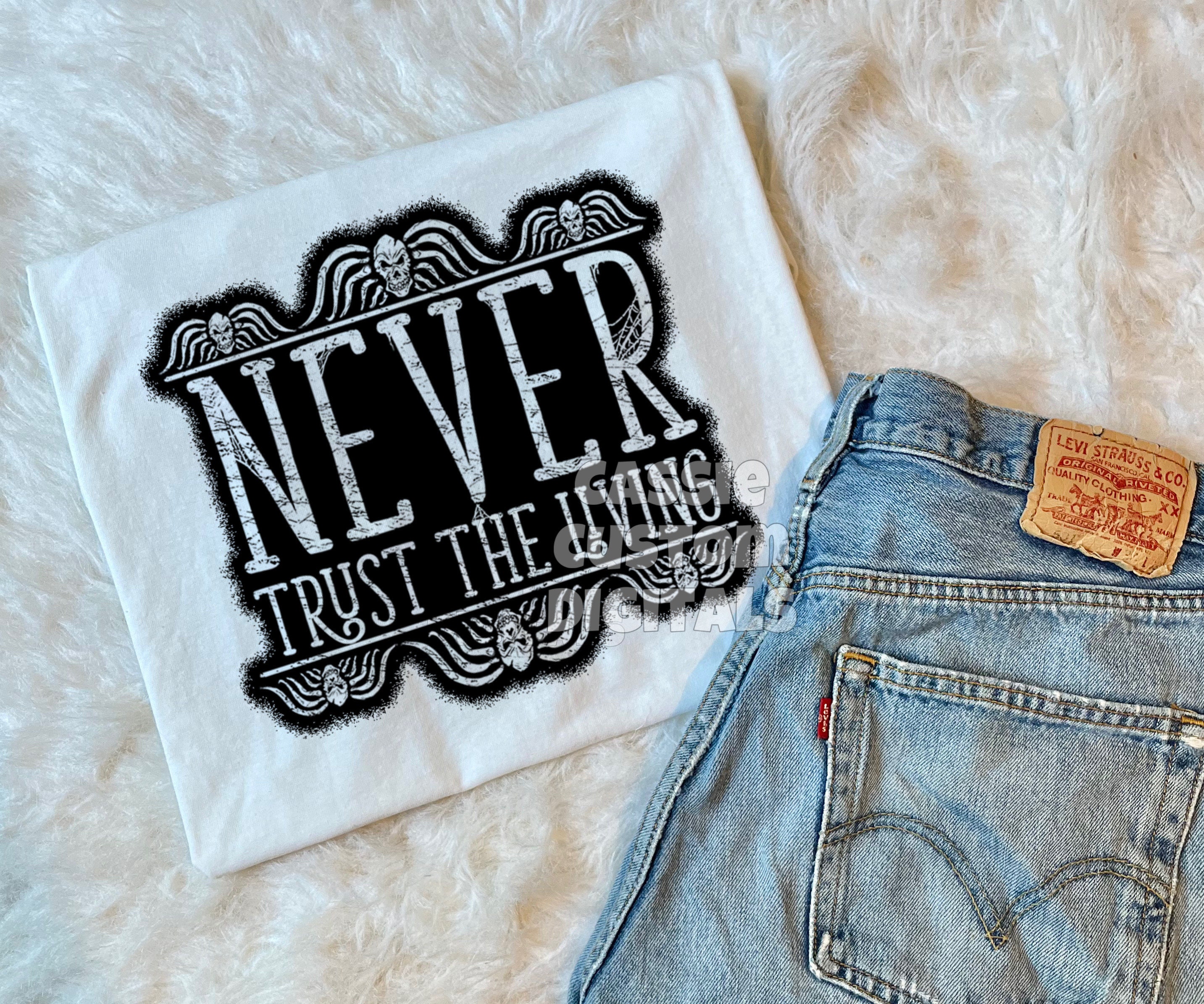 Pochette Portefeuille Beetlejuice „Never Trust Living“ – Années 80 – Neuve Avec étiquettes