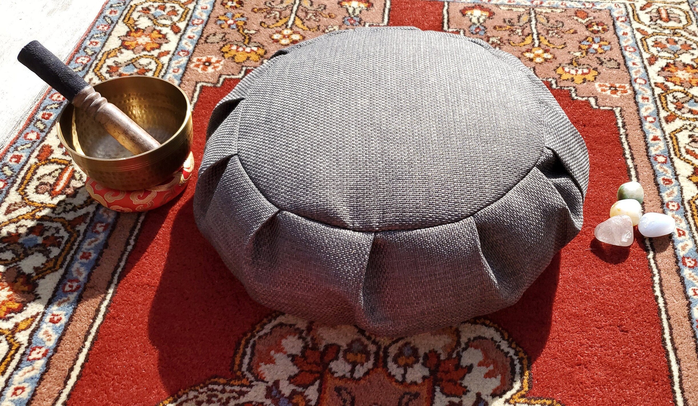 Handmade Zafu Meditation Cushion 100 Organic Buckwheat Etsy UK