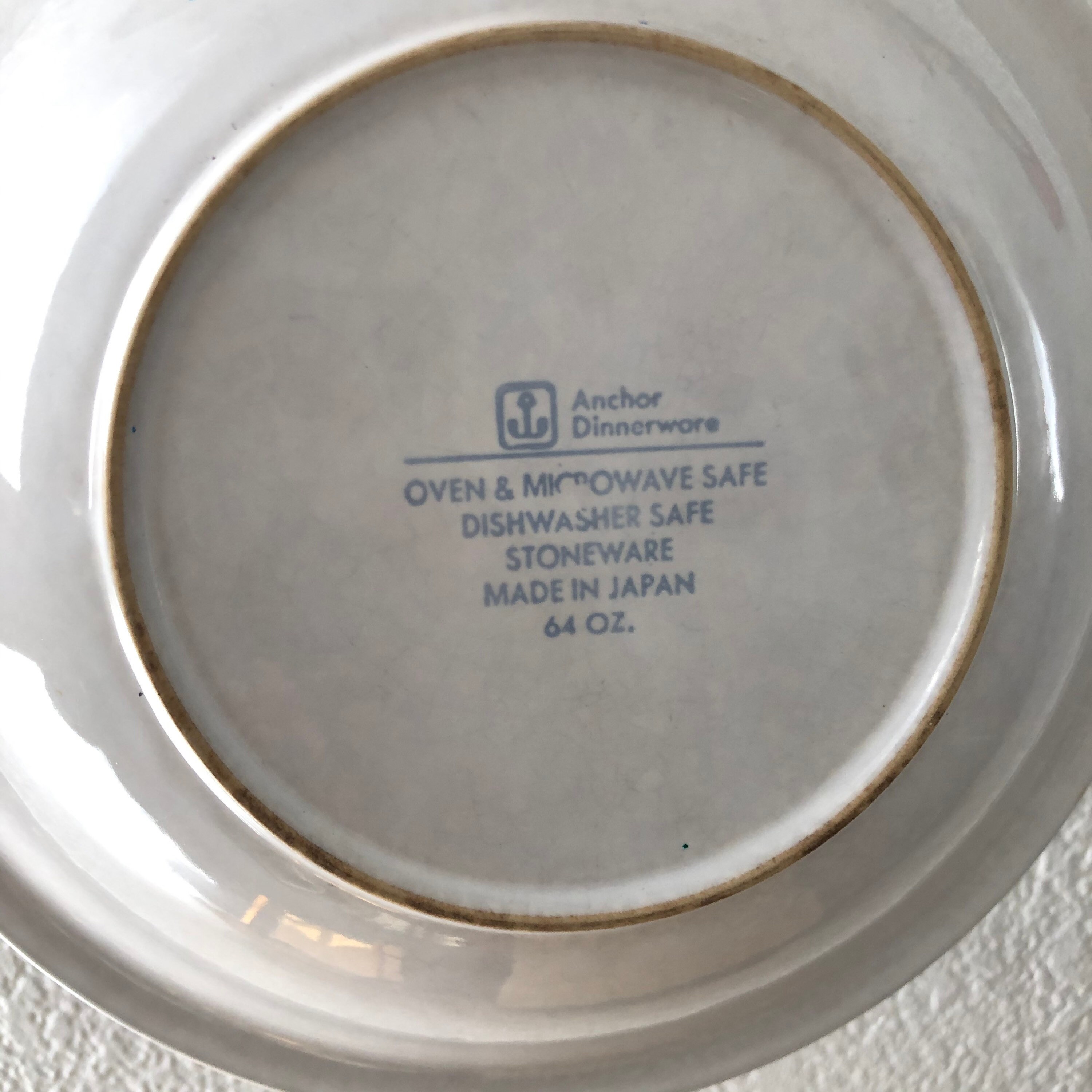 Vintage Anchor Dinnerware Stoneware Bowl Etsy