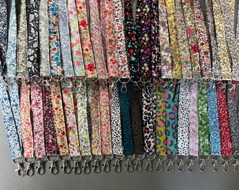 Handmade Fabric Lanyard *name personalisation available - read description*