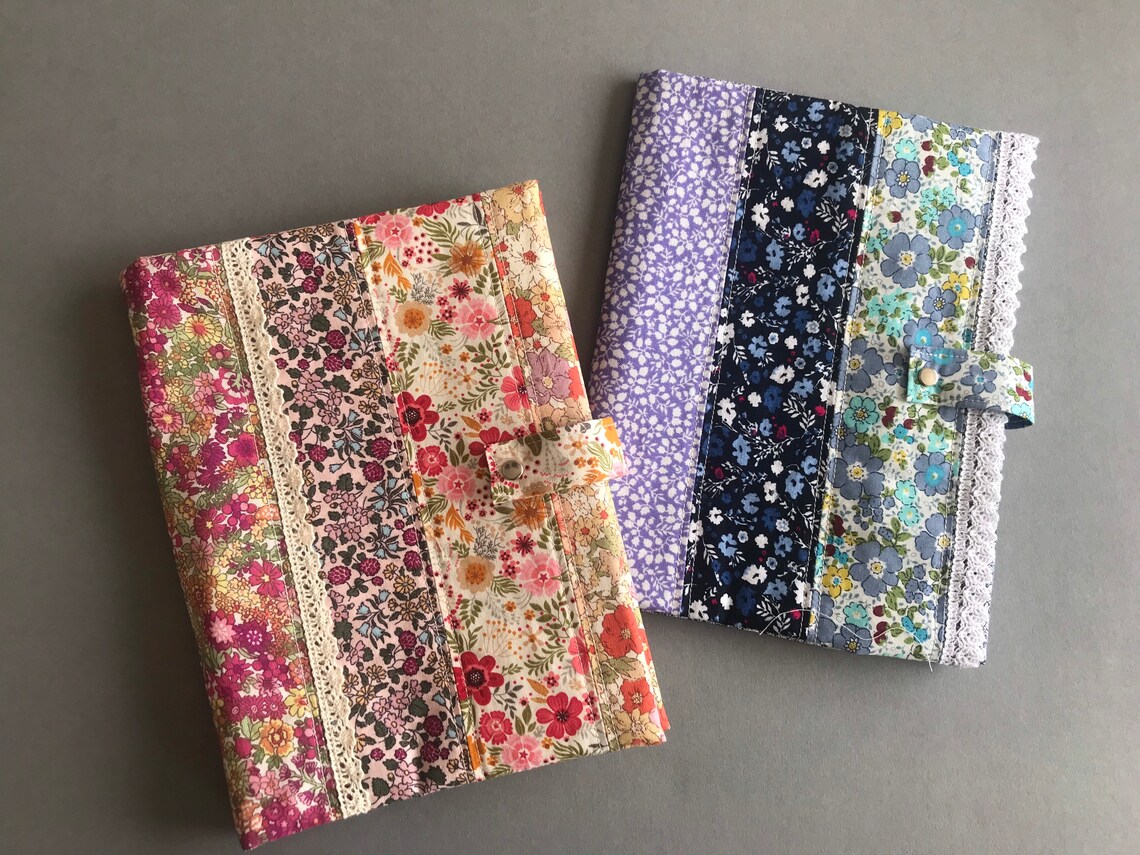 Handmade fabric A5 notebook cover Etsy