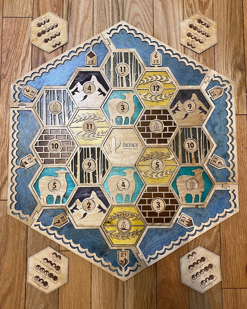 Settlers of Catan Laser Cut Files & File Etsy UK