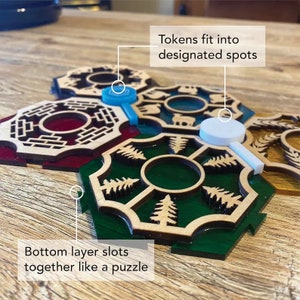 Catan-Inspired 4-Person Boardgame AND 5-6 Player Expansion Laser Template & Glowforge File Download image 2