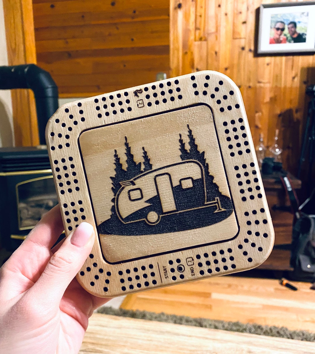 Mini Rib Board Mini Crib Board With Peg Storage - Retro Trailer - Baltic Birch - Etsy
