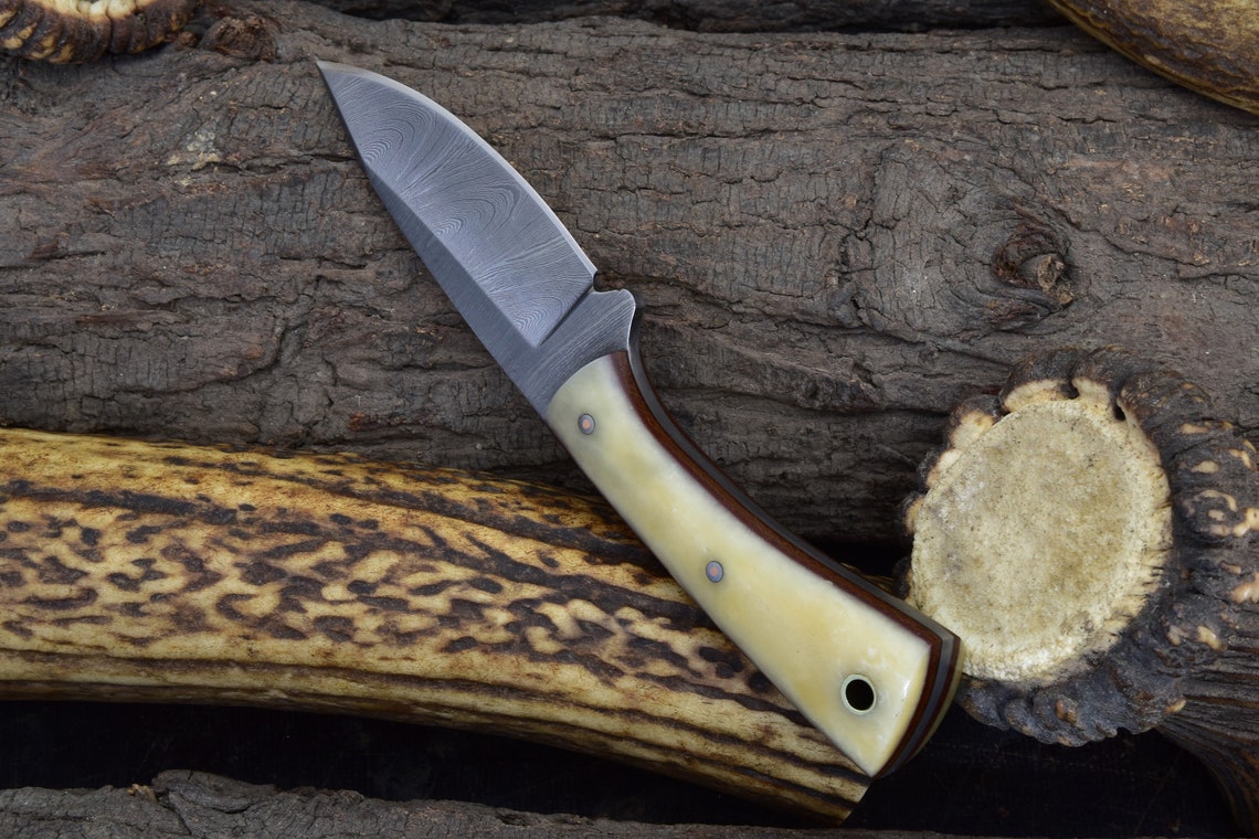 Knives Ranch Handmade Damascus Steel Cowboy Style Hunting / Etsy