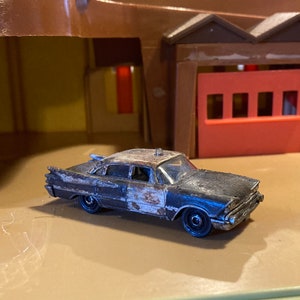 1959 Dodge Coronet Police Cruiser Rusted Out Matchbox Mod 1:64 Scale - Etsy