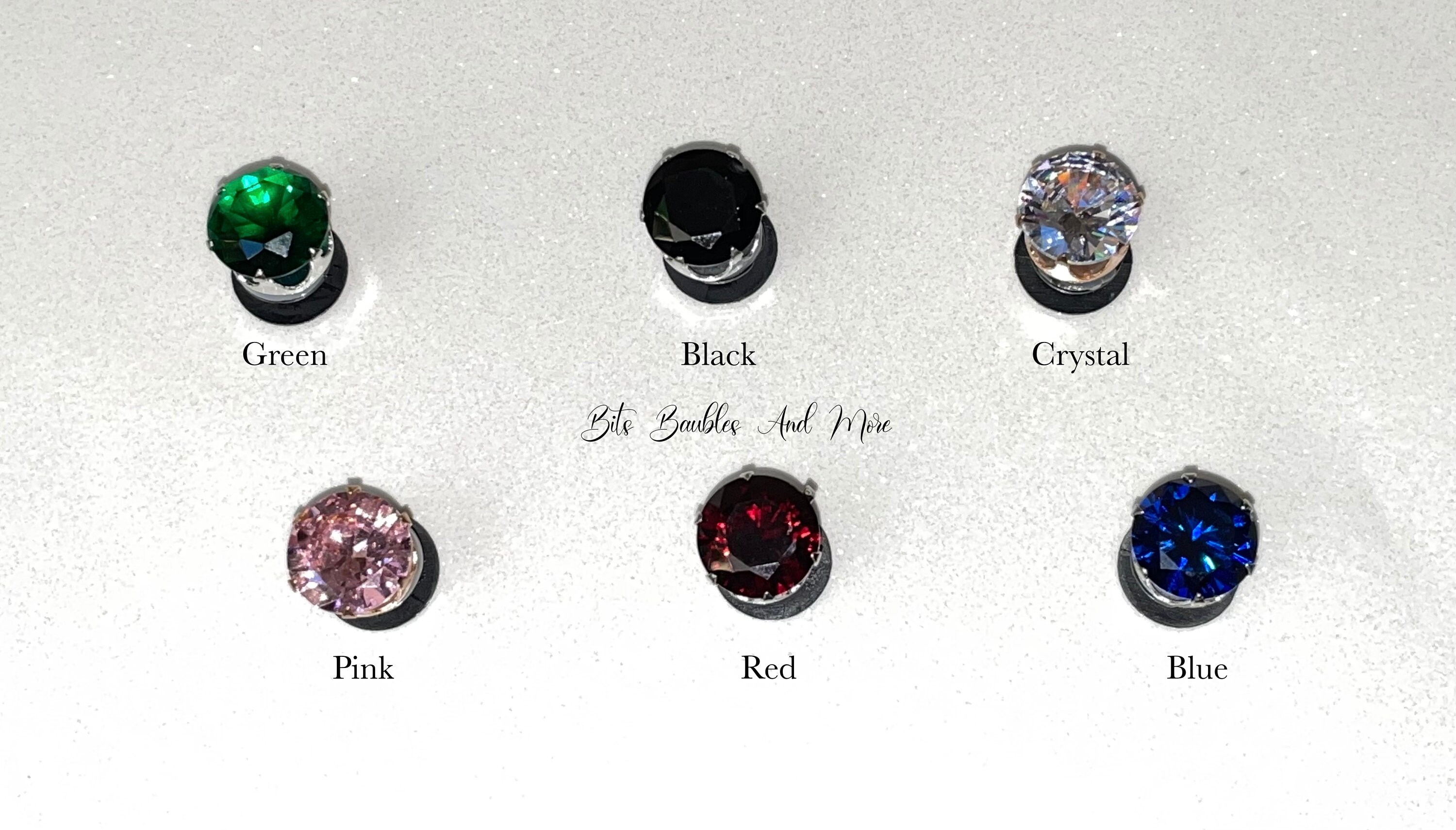 Rhinestone Gem (Assorted Colors) Luxury, Designer Shoe Charm