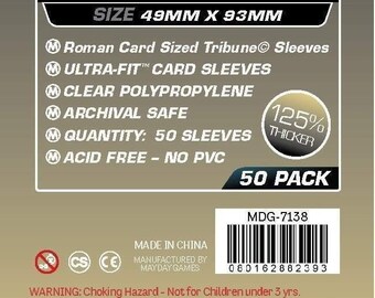 Premium Tribune Card Sleeves (49x93mm) (MDG-7138) - Etsy