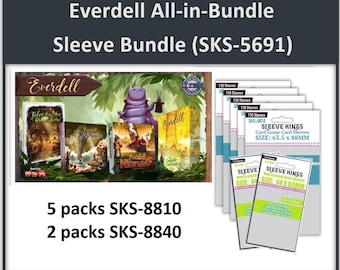 Everdell" Compatible (All-in) Sleeve Bundle (8840 X 2 + 8810 X 5)