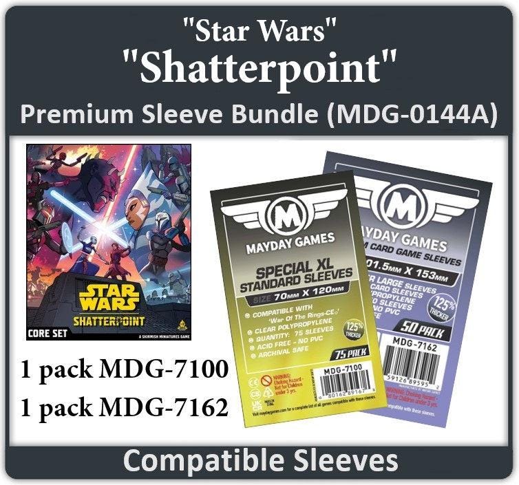 Star Wars: Shatterpoint Compatible Card Sleeve Bundle | Shop Retro Video Games and More Premium Protection Star Wars: Shatterpoint Compatible Card Sleeve Bundle | Shop Retro Video Games and More Premium Protection