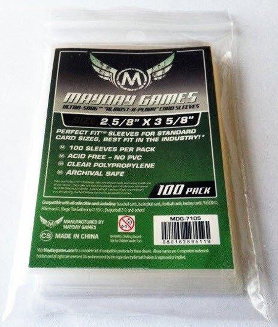 Mayday Games MYY7105 Ultra Snug Almost-A-Penny, Card Sleeves Mayday Games MYY7105 Ultra Snug Almost-A-Penny, Card Sleeves