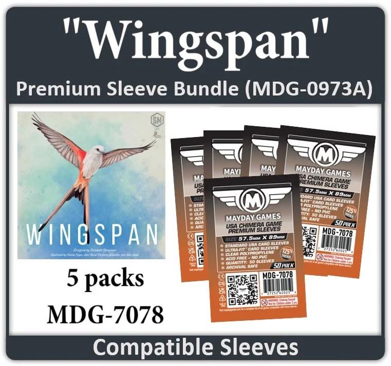 Wingspan Compatible Card Sleeve Bundle Wingspan Compatible Card Sleeve Bundle