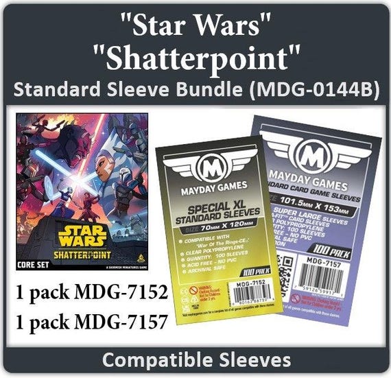 Star Wars: Shatterpoint Compatible Card Sleeve Bundle | Shop Retro Video Games and More Premium Protection