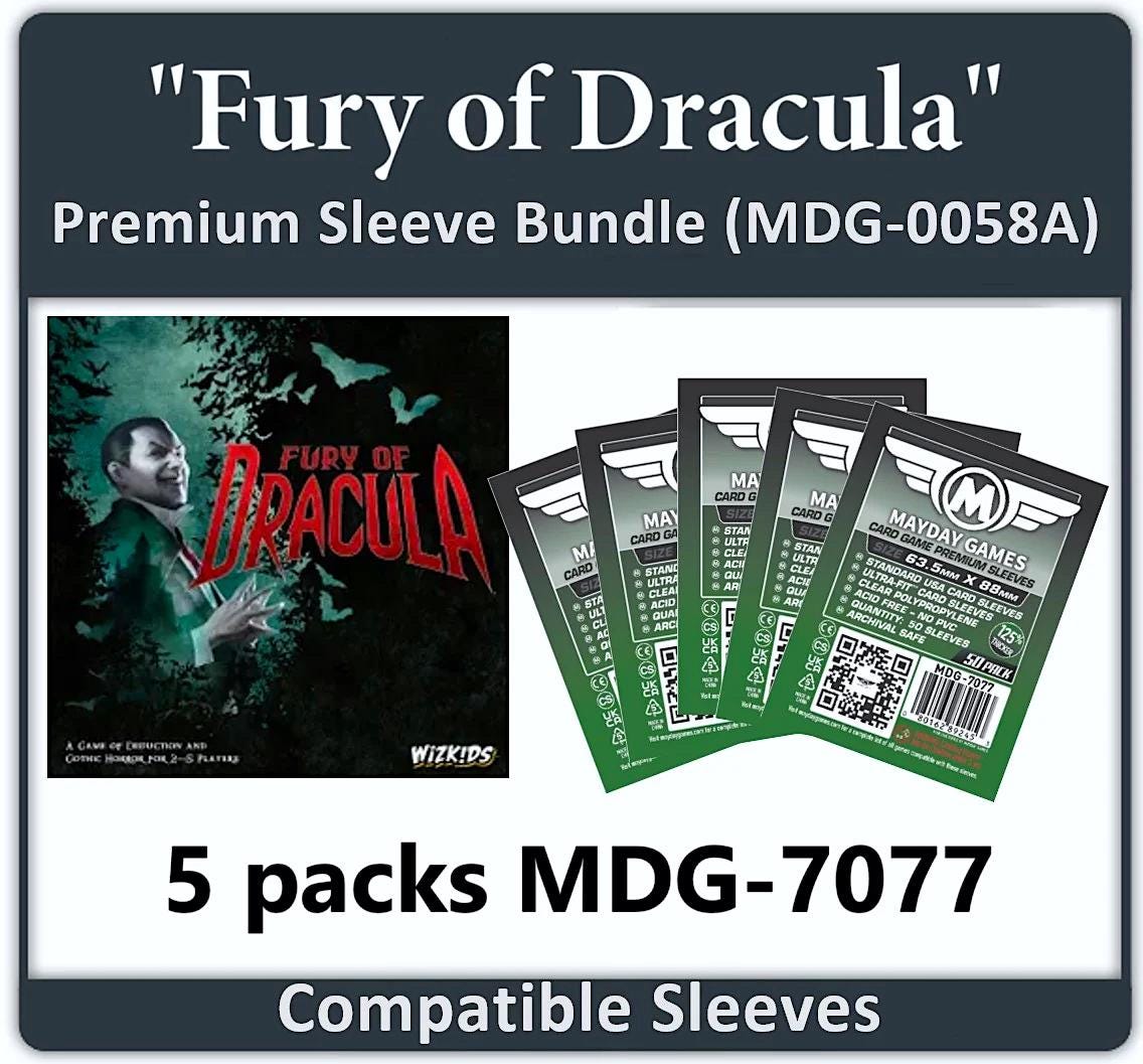 fury of dracula 4th edition card sleeves Magic: The Gathering