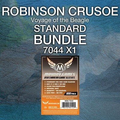 robinson crusoe card sleeves Robinson Crusoe: Voyage of the Beagle Card Sleeve Kit
