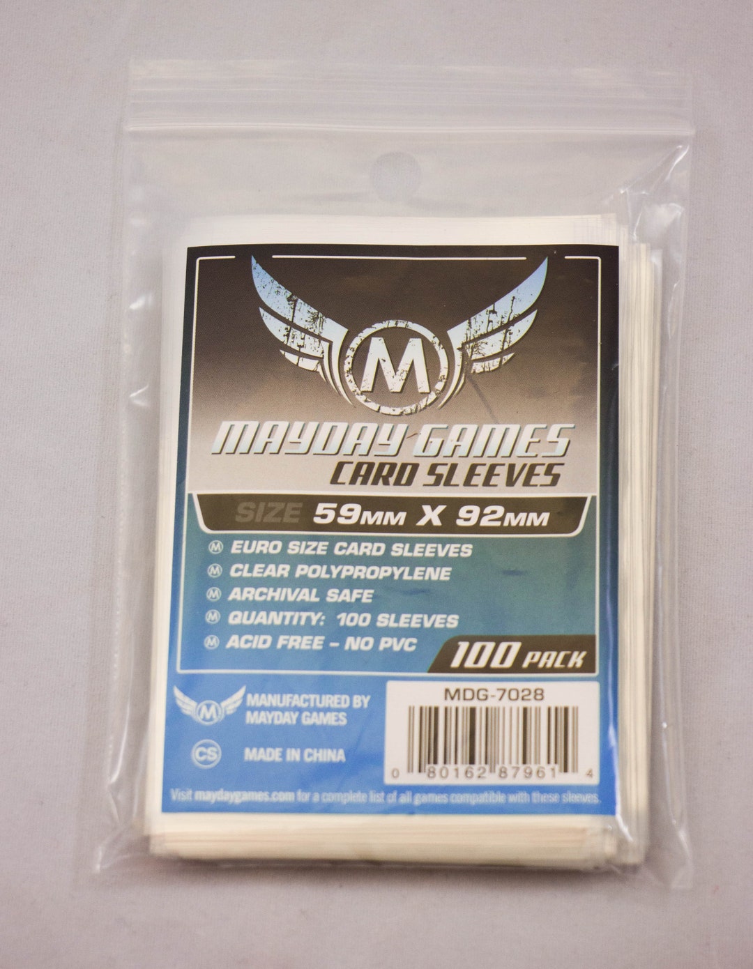 euro game card sleeves Mayday Premium Euro Card Sleeves (50) main image 0