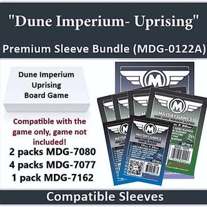Dune: Imperium- Uprising" Compatible Card Sleeve Bundle