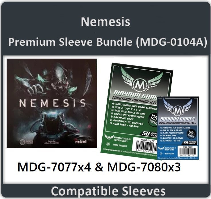 Nemesis Compatible Compatible Card Sleeve Bundle | Shop Retro Video Games and More Standard Protection