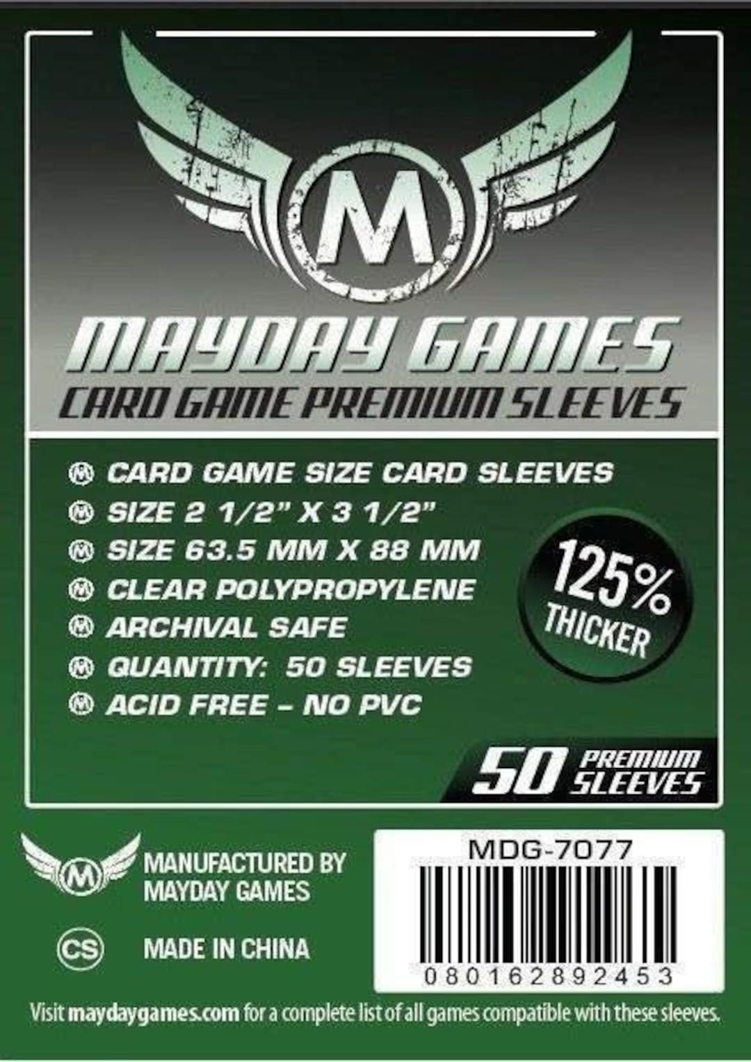 Mayday Premium Card Game Sleeves (50 63.5x88mm) (MDG-7077) - Etsy