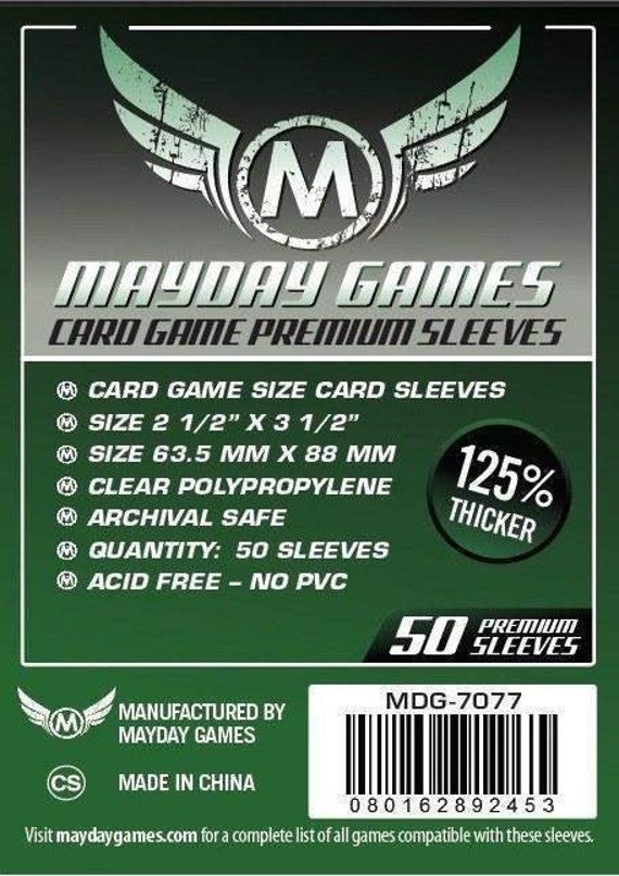 card sleeves mayday Amazon.com: MayDay Games Premium Card Sleeves – 50 Count, Clear 90 Micron  Thickness, Medium MTG Size (63.5 x 88 mm), Compatible with Magic: The  Gathering & More – SKU: MDG-7077 : Toys & Games main image 1