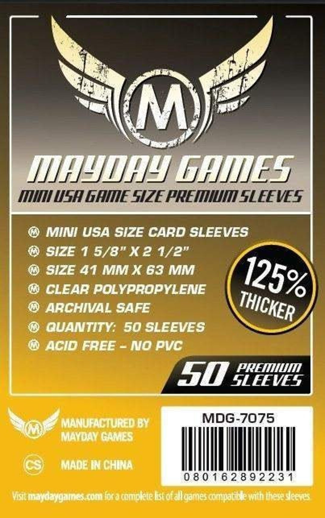 mini usa card sleeves Sleeve Kings 41x63mm Philippines and depending on the type of person you are you will either use them sparingly or in every game you own MayDay Games Mini USA Card