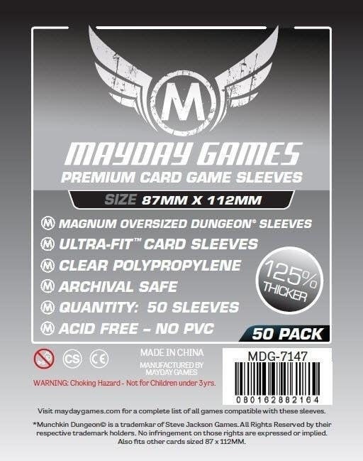 Premium Munchkin Dungeon Sleeves - Magnum Oversized (87x112mm) (MDG-7147)