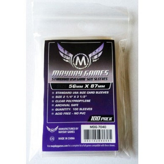 2 1 4 x 3 1 2 card sleeves Amazon.com: Mayday Games Standard Card Sleeves 63.5x88mm main image 0