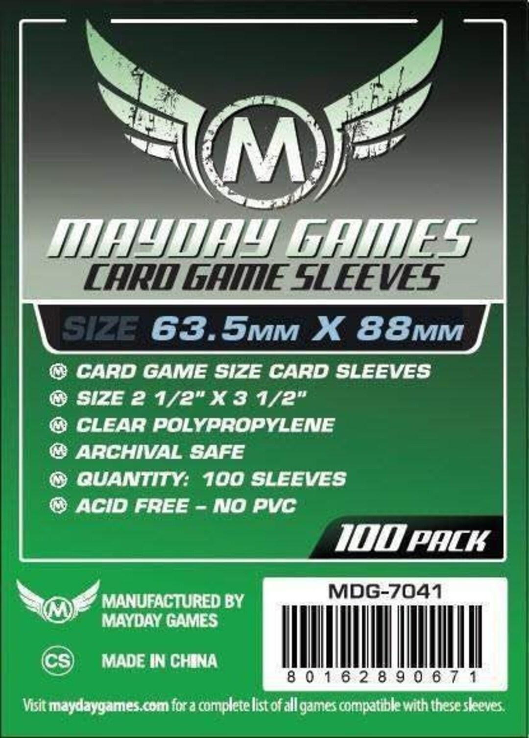 Card Game Card Sleeves (63.5x88mm) Standard (MDG-7041) 100/pack - Etsy