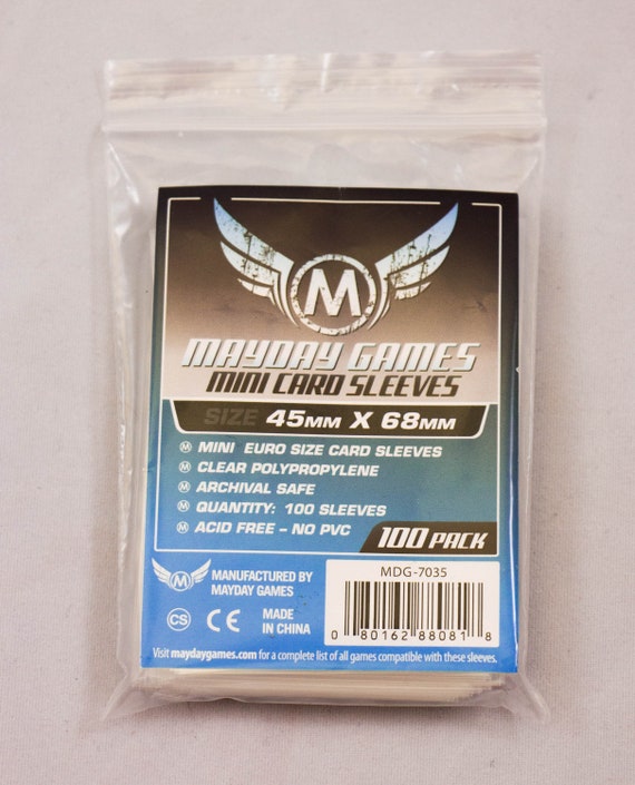 mini european card sleeves Sleeve Kings Card Sleeves: Mini Euro 45x68mm, 110 / Pack