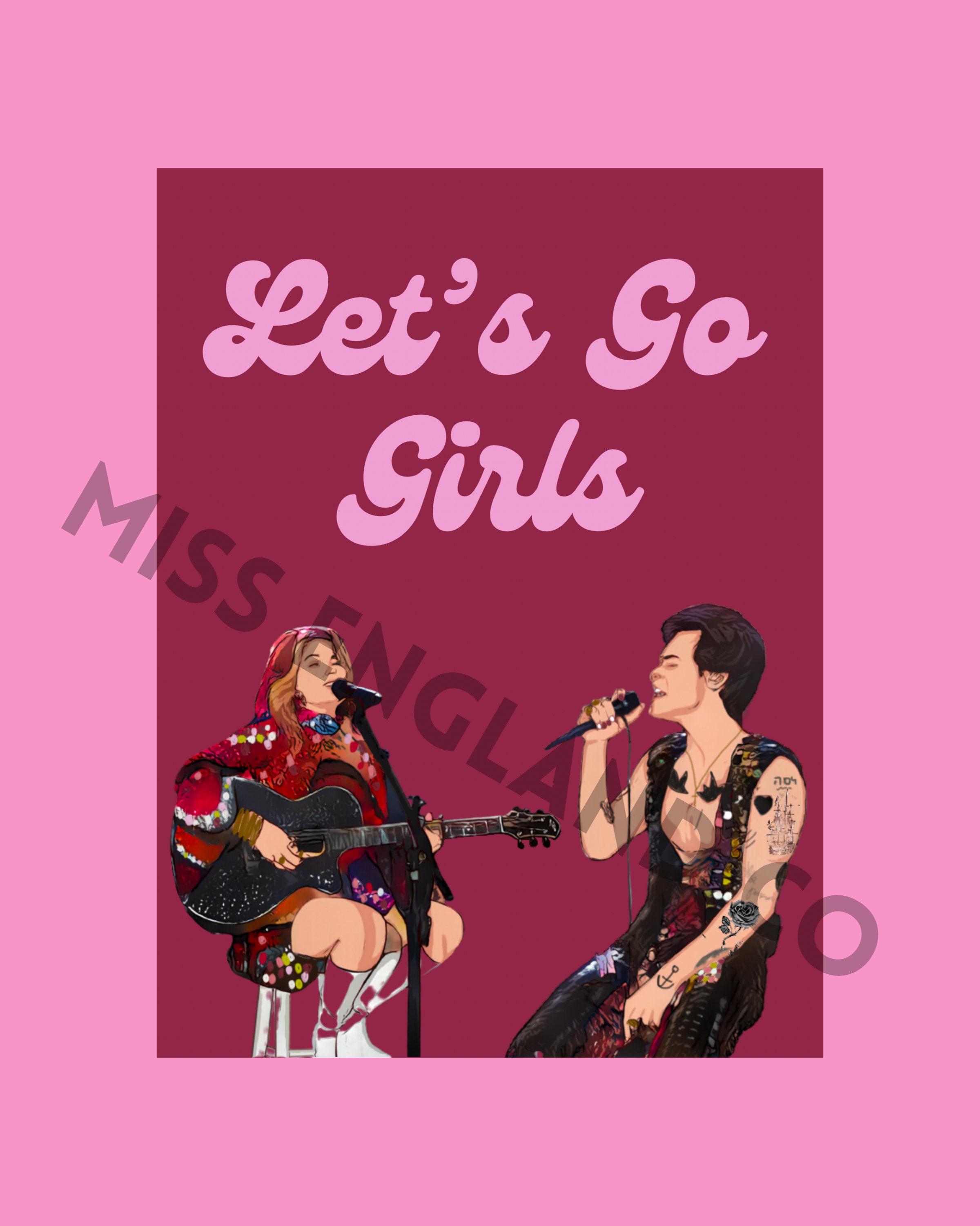 Shania Twain & Harry Let's Go Girls Poster sold by Gustavo Cardoso ...