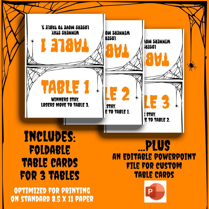 Halloween BUNCO Printable Bundle Score Cards Tally Sheets Table Cards