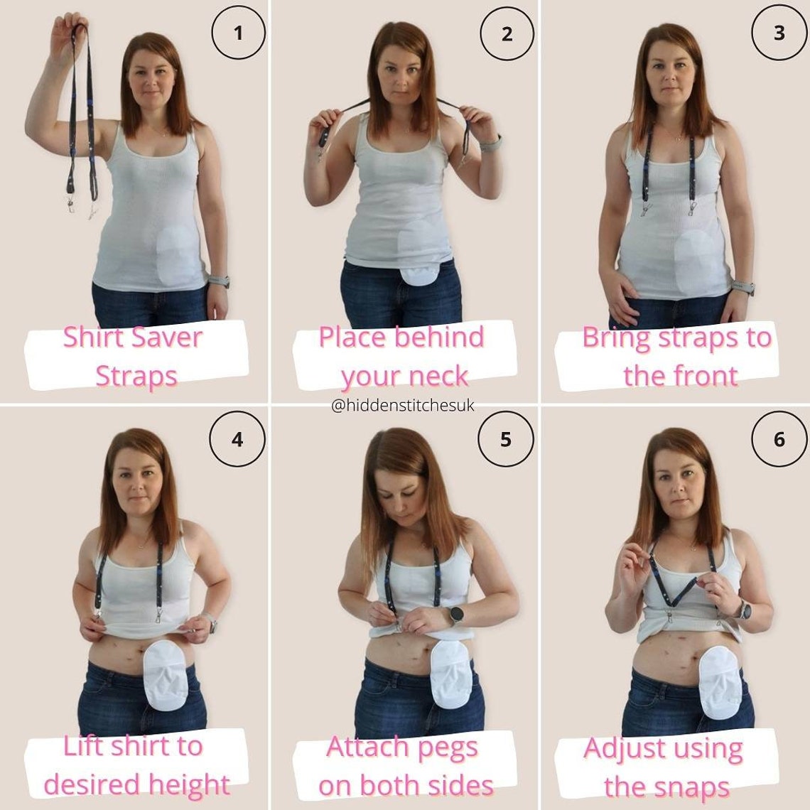 Stoma Accessories Shirt Saver Straps Colostomy Ileostomy Etsy