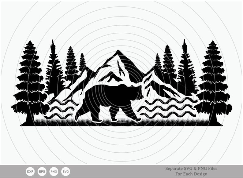 Free Free Mountain Bear Svg 302 SVG PNG EPS DXF File